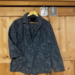 Solitaire Jean Blazer Size Large